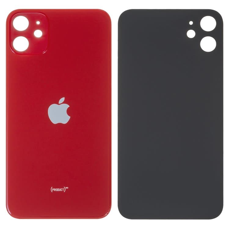 Задняя крышка Apple iPhone 11, красная, нужно снимать стекло камеры, small hole, Original (PRC) | корпус, панель аккумулятора, АКБ, батареи