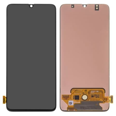 Дисплей Samsung SM-A705 Galaxy A70, чорний | з тачскріном | Original (реновація), AMOLED | дисплейный модуль, экран