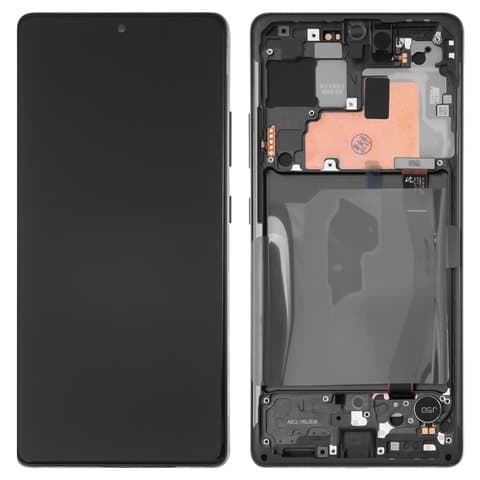Дисплей Samsung SM-G770 Galaxy S10 Lite, чорний | з тачскріном | в передній панелі | Original (PRC) | дисплейный модуль, экран
