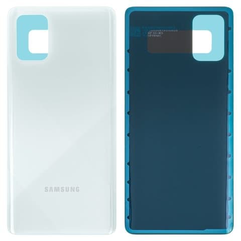 Задняя крышка Samsung SM-A715 Galaxy A71, серебристая, Prism Crush Silver, Original (PRC) | корпус, панель аккумулятора, АКБ, батареи