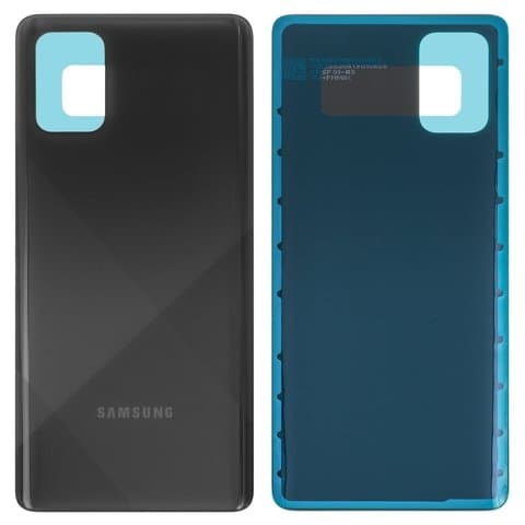 Задняя крышка Samsung SM-A715 Galaxy A71, черная, Original (PRC) | корпус, панель аккумулятора, АКБ, батареи