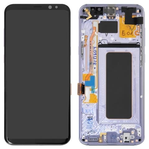 Дисплей Samsung SM-G955 Galaxy S8 Plus, серый, Orchid Gray | с тачскрином | Original (Сервис-Центр), GH97-20470C, GH97-20564C, GH97-20565C | дисплейный модуль, экран
