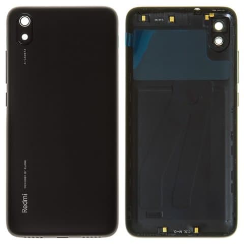 Задняя крышка Xiaomi Redmi 7A, MZB7995IN, M1903C3EG, M1903C3EH, M1903C3EI, черная, Matte Black, Original (PRC) | корпус, панель аккумулятора, АКБ, батареи