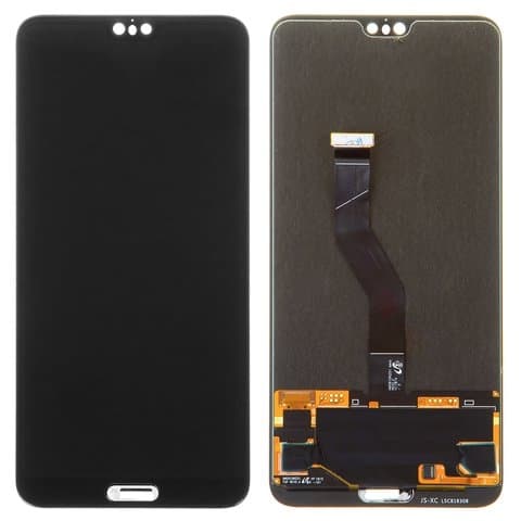 Дисплей Huawei P20 Pro, CLT-L29, CLT-L09, черный | с тачскрином | Original (реновация), AMOLED | дисплейный модуль, экран
