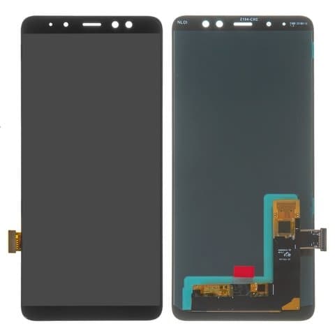 Дисплей Samsung SM-A730 Galaxy A8 Plus (2018), черный | с тачскрином | High Copy, OLED | дисплейный модуль, экран