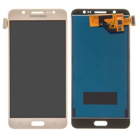 Дисплей Samsung SM-J510 Galaxy J5 (2016), золотистый | с тачскрином | High Copy, IPS | дисплейный модуль, экран