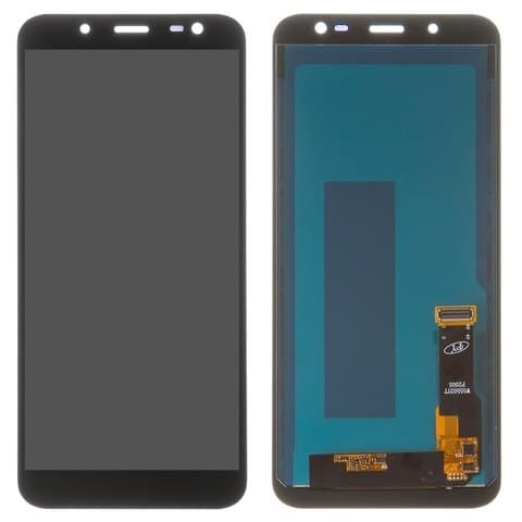 Дисплей Samsung SM-J600 Galaxy J6, черный | с тачскрином | High Copy, IPS | дисплейный модуль, экран