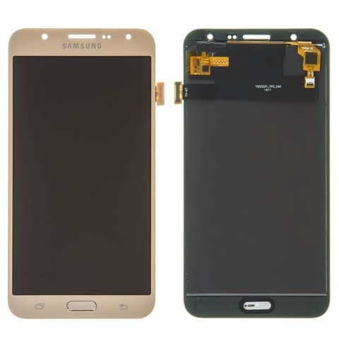 Дисплей Samsung SM-J700 Galaxy J7, золотистий | з тачскріном | High Copy, IPS | дисплейный модуль, экран