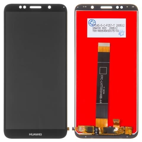 Дисплей Huawei Honor 7A, Honor 7s, Honor Play 7, Y5 (2018), Y5 Prime (2018), DUA-L22, чорний | з тачскріном | Copy | дисплейный модуль, экран