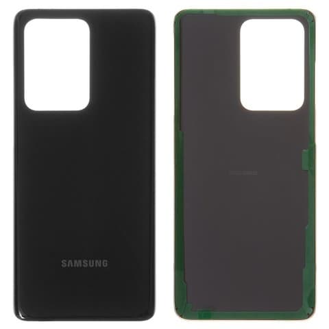 Задняя крышка Samsung SM-G988 Galaxy S20 Ultra, черная, Cosmic Black, Original (PRC) | корпус, панель аккумулятора, АКБ, батареи