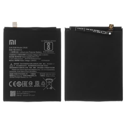 Аккумулятор Xiaomi Mi 6X, Mi A2, M1804D2SG, M1804D2SI, BN36, Original (PRC) | 3-12 мес. гарантии | АКБ, батарея