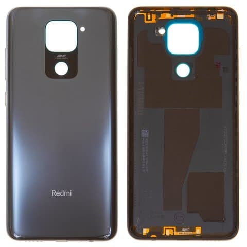 Задняя крышка Xiaomi Redmi Note 9, M2003J15SC, M2003J15SG, M2003J15SS, черная, Original (PRC) | корпус, панель аккумулятора, АКБ, батареи