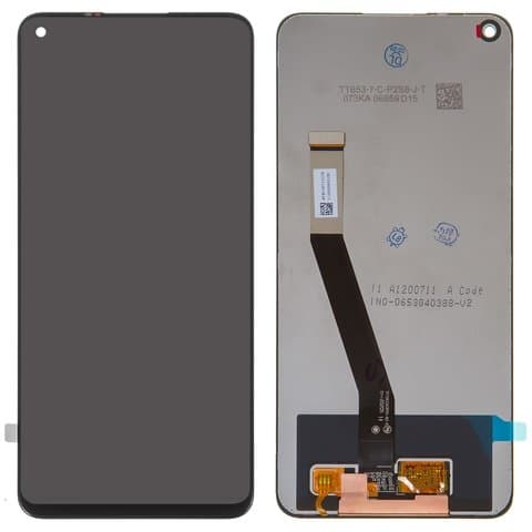 Дисплей Xiaomi Redmi 10X 4G, Redmi Note 9, M2003J15SC, M2003J15SG, M2003J15SS, черный | с тачскрином | Original (PRC) | дисплейный модуль, экран, монитор