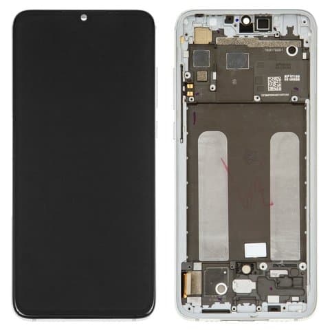 Дисплей Xiaomi Mi 9 Lite, Mi CC9, M1904F3BG, серебристый | с тачскрином | с передней панелью | Original (реновация), AMOLED | дисплейный модуль, экран, монитор