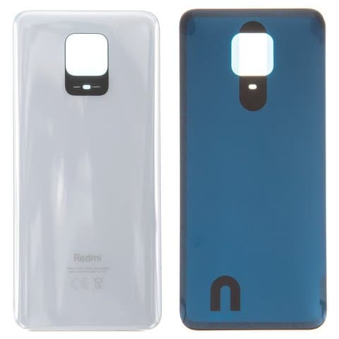 Задняя крышка Xiaomi Redmi Note 9S, белая, 48 Мп, M2003J6A1G, Original (PRC) | корпус, панель аккумулятора, АКБ, батареи