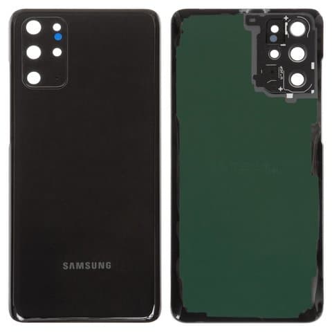 Задняя крышка Samsung SM-G985 Galaxy S20 Plus, SM-G986 Galaxy S20 Plus 5G, черная, со стеклом камеры, Original (PRC) | корпус, панель аккумулятора, АКБ, батареи