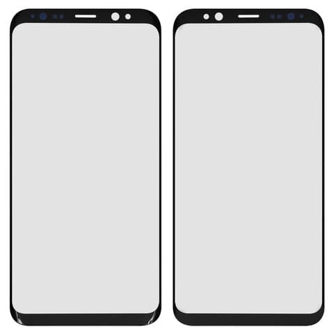 Стекло дисплея Samsung SM-G950 Galaxy S8, черное, Midnight Black, с OCA-пленкой | стекло тачскрина