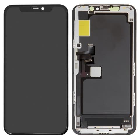 Дисплей Apple iPhone 11 Pro, черный | с тачскрином | GX, AMOLED | дисплейный модуль, экран, монитор