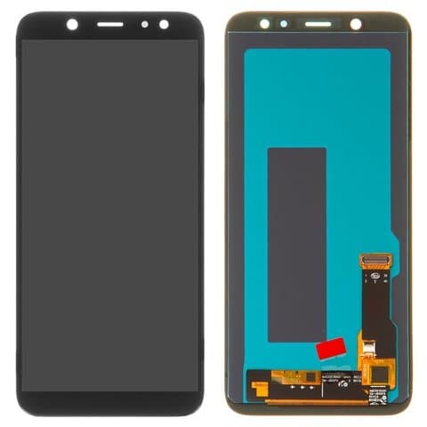Дисплей Samsung SM-A600 Galaxy A6 (2018), черный | с тачскрином | High Copy, OLED | дисплейный модуль, экран, монитор