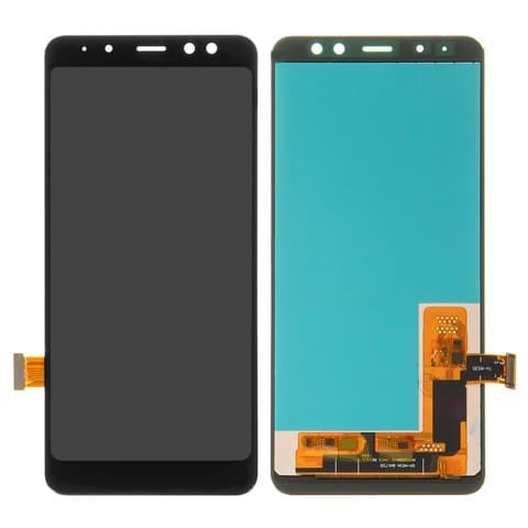Дисплей Samsung SM-A530 Galaxy A8 (2018), черный | с тачскрином | High Copy, IPS | дисплейный модуль, экран, монитор