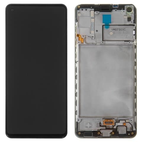 Дисплей Samsung SM-A217 Galaxy A21s, черный | с тачскрином | с передней панелью | Original (PRC) | дисплейный модуль, экран, монитор