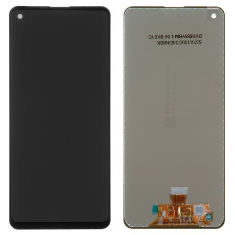 Дисплей Samsung SM-A217 Galaxy A21s, чорний | з тачскріном | Original (PRC) | дисплейный модуль, экран