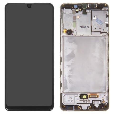 Дисплей Samsung SM-A315 Galaxy A31, черный | с тачскрином | с передней панелью | Original (PRC), AMOLED | дисплейный модуль, экран, монитор