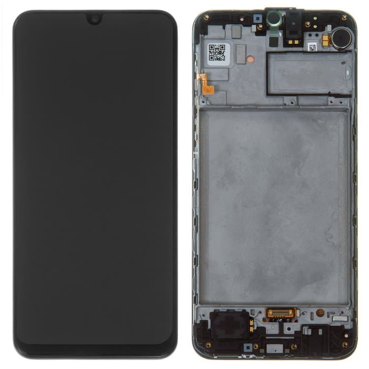 Дисплей Samsung SM-M215 Galaxy M21, SM-M305 Galaxy M30, SM-M307 Galaxy M30s, SM-M315 Galaxy M31, чорний | з тачскріном | в передній панелі | Original (PRC), AMOLED | дисплейный модуль, экран