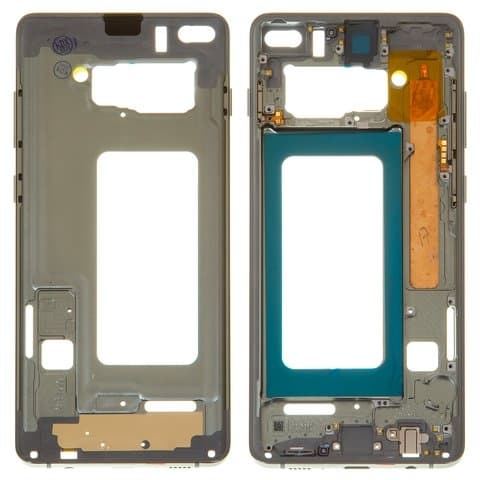 Рамка (основа) крепления дисплея Samsung SM-G975 Galaxy S10 Plus, зеленая, Original (PRC)