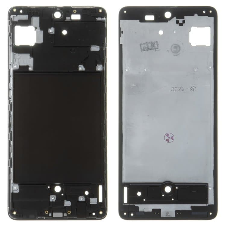 Средняя часть корпуса Samsung SM-A715 Galaxy A71, черная, Original (PRC), (сердцевина, основа, станина, середина)