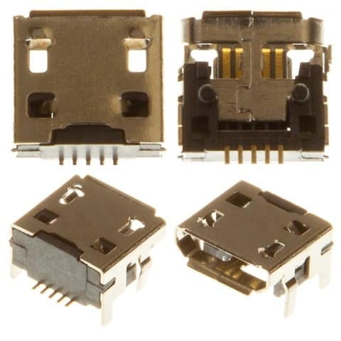Коннектор зарядки, 5 pin, micro-USB, тип17