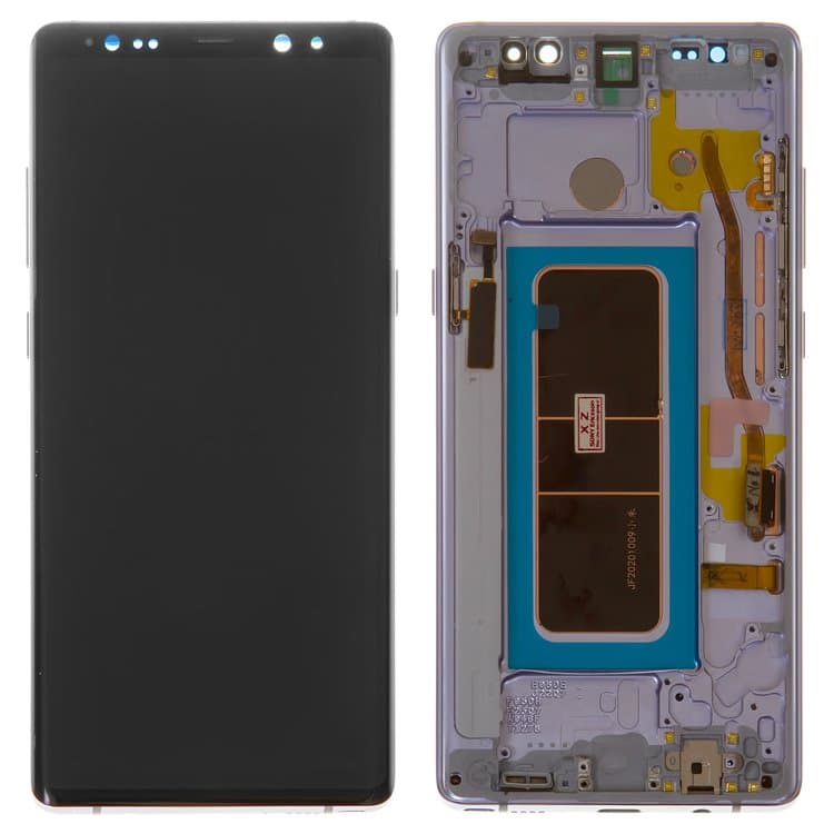 Дисплей Samsung SM-N950 Galaxy Note 8, фиолетовый, Orchid Gray | с тачскрином | с передней панелью | Original (реновация), AMOLED | дисплейный модуль, экран, монитор