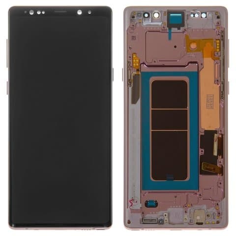 Дисплей Samsung SM-N960 Galaxy Note 9, фіолетовий, Lavender Purple | з тачскріном | в передній панелі | Original (реновація), AMOLED | дисплейный модуль, экран