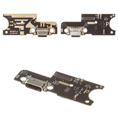 Плата зарядки Xiaomi Pocophone F1, M1805E10A, шлейф коннектора зарядки, коннектора наушников, с микрофоном, High Copy