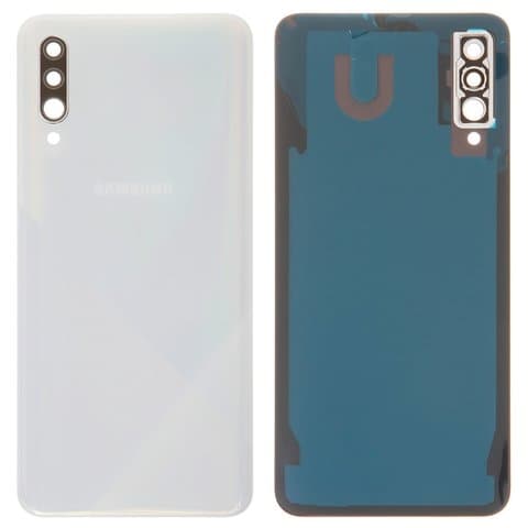 Задняя крышка Samsung SM-A307 Galaxy A30s, белая, Prism Crush White, со стеклом камеры, Original (PRC) | корпус, панель аккумулятора, АКБ, батареи