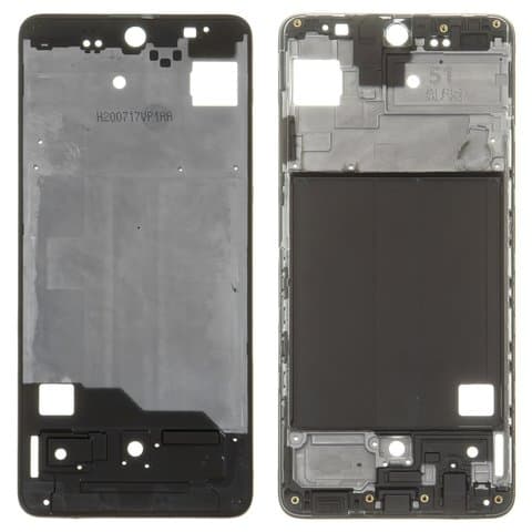 Рамка (основа) крепления дисплея Samsung SM-A515 Galaxy A51, черная, Original (PRC)