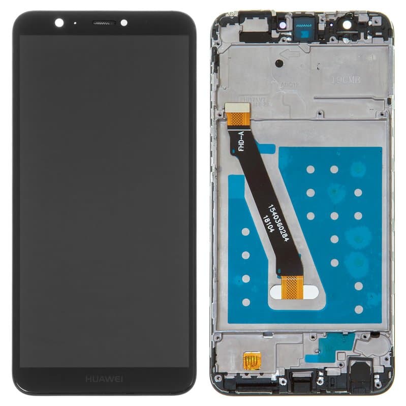Дисплей Huawei Enjoy 7s, P Smart, FIG-L31, FIG-LX1, чорний | з тачскріном | в передній панелі | High Copy | дисплейный модуль, экран