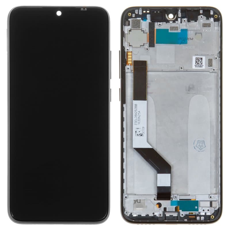 Дисплей Xiaomi Redmi Note 7, Redmi Note 7 Pro, M1901F7G, M1901F7H, M1901F7I, черный | с тачскрином | с передней панелью | High Copy | дисплейный модуль, экран, монитор