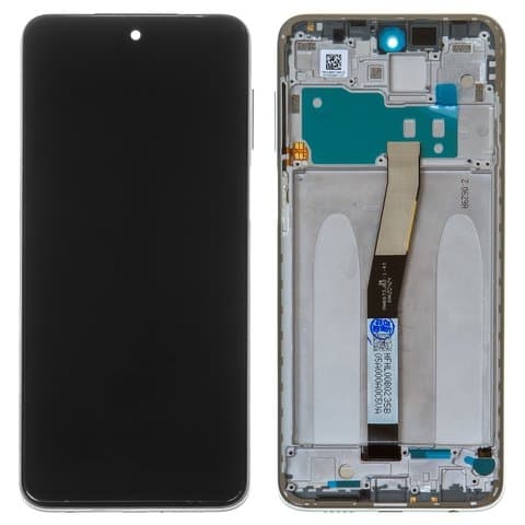 Дисплей Xiaomi Redmi Note 9 Pro, Redmi Note 9 Pro Max, Redmi Note 9S, M2003J6B2G, M2003J6A1G, белый | с тачскрином | с передней панелью | Original (PRC) | дисплейный модуль, экран, монитор