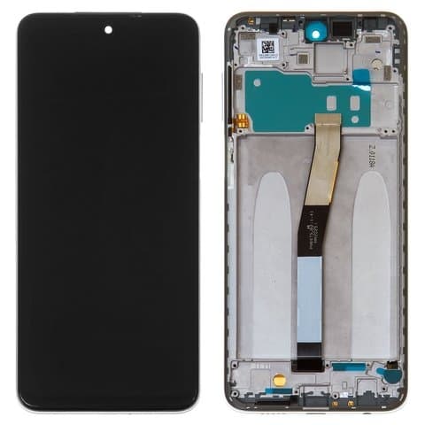 Дисплей Xiaomi Redmi Note 9 Pro, Redmi Note 9 Pro Max, Redmi Note 9S, M2003J6B2G, M2003J6A1G, белый | с тачскрином | с передней панелью | High Copy | дисплейный модуль, экран