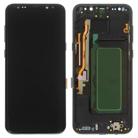 Дисплей Samsung SM-G955 Galaxy S8 Plus, чорний | з тачскріном | в передній панелі | High Copy, OLED | дисплейный модуль, экран