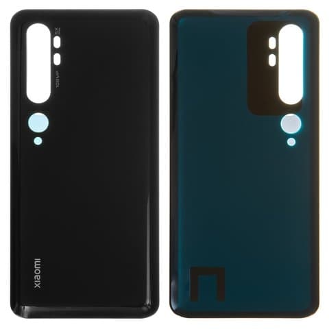 Задняя крышка Xiaomi Mi Note 10, Mi Note 10 Pro, M1910F4G, M1910F4S, черная, Midnight Black, Original (PRC) | корпус, панель аккумулятора, АКБ, батареи