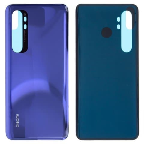 Задняя крышка Xiaomi Mi Note 10 Lite, M2002F4LG, фиолетовая, Nebula Purple, Original (PRC) | корпус, панель аккумулятора, АКБ, батареи