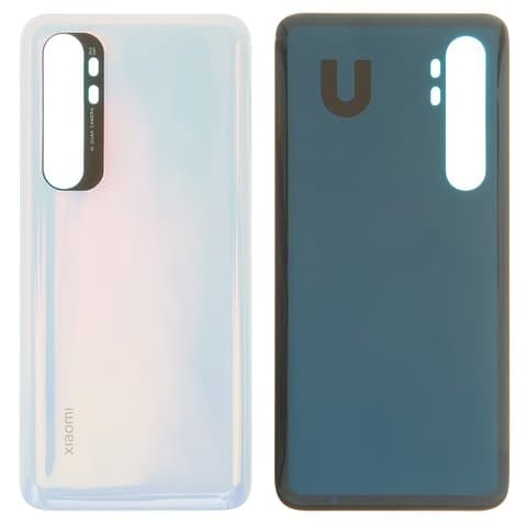 Задняя крышка Xiaomi Mi Note 10 Lite, M2002F4LG, белая, Glacier White, Original (PRC) | корпус, панель аккумулятора, АКБ, батареи