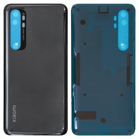 Задняя крышка Xiaomi Mi Note 10 Lite, M2002F4LG, черная, Midnight Black, Original (PRC) | корпус, панель аккумулятора, АКБ, батареи