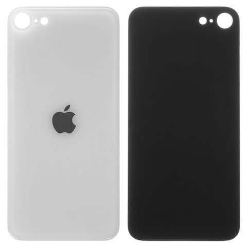 Задняя крышка Apple iPhone SE 2020, белая, нужно снять стекло камеры, small hole, Original (PRC) | корпус, панель аккумулятора, АКБ, батареи