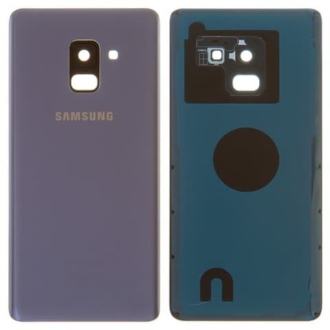 Задняя крышка Samsung SM-A530 Galaxy A8 (2018), фиолетовая, серая, со стеклом камеры, Original (PRC) | корпус, панель аккумулятора, АКБ, батареи
