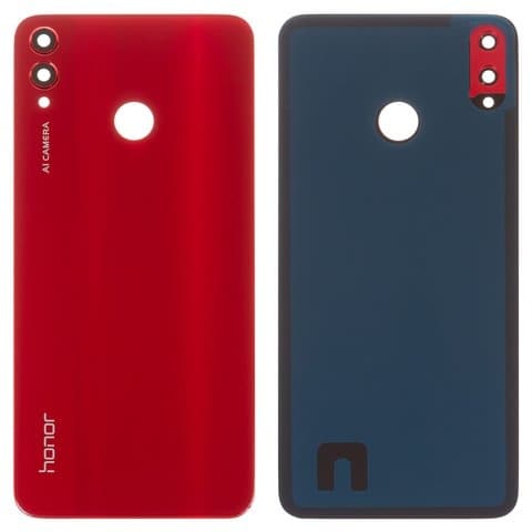 Задняя крышка Huawei Honor 8X, красная, со стеклом камеры, Original (PRC) | корпус, панель аккумулятора, АКБ, батареи