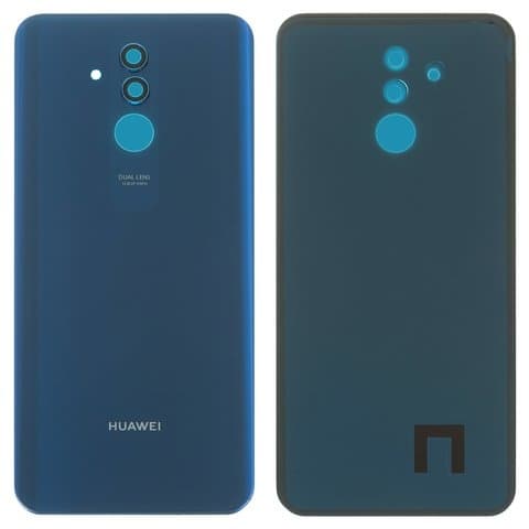 Задняя крышка Huawei Mate 20 lite, синяя, со стеклом камеры, Original (PRC) | корпус, панель аккумулятора, АКБ, батареи