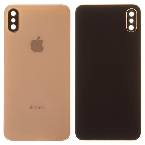 Задняя крышка Apple iPhone XS, золотистая, со стеклом камеры, Original (PRC) | корпус, панель аккумулятора, АКБ, батареи